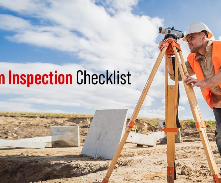 foundation inspection checklist
